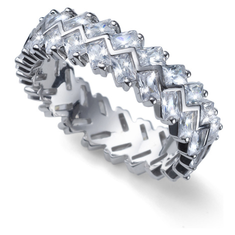 Oliver Weber Originální stříbrný prsten s krystaly Legend 63260 57 mm
