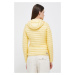 Péřová bunda Colmar dámská, žlutá barva, přechodná
