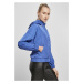 Ladies Oversized Shiny Crinkle Nylon Jacket - sporty blue