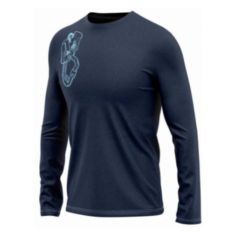 NORTHFINDER BRIGGS Pánské triko s dlouhým rukávem TR-3566OR298 tmavě modrá