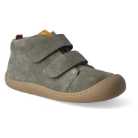 Barefoot kotníková zateplená obuv Koel - Plus fleece velour olive
