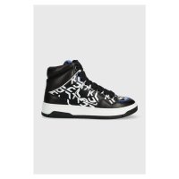 Kožené sneakers boty Karl Lagerfeld Jeans KREW černá barva, KLJ63043
