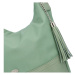 Příjemná dámská koženková kabelka na rameno Sinsay, světle zelená