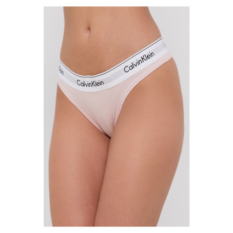 Tanga Calvin Klein Underwear růžová barva