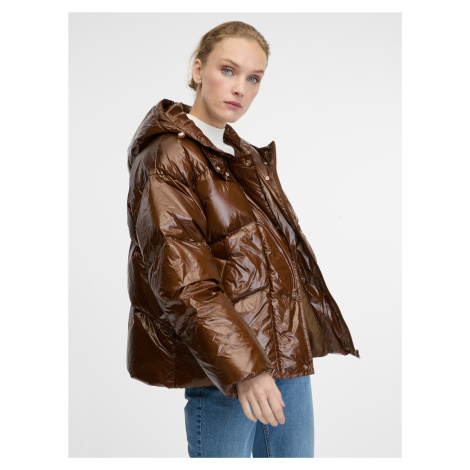 Hnědá dámská zimní bunda ORSAY - Dámské