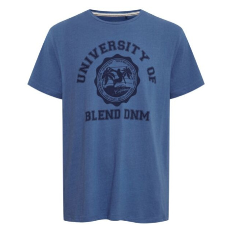 BLEND REGULAR FIT Pánské tričko, modrá, velikost