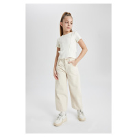 DEFACTO Girls Slouchy Jogger Cuff Jeans