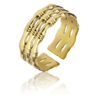 Marc Malone Otevřený pozlacený prsten Raelynn Gold Ring MCR23008G