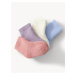 Sada čtyř párů detských ponožek v růžové, fialové, bílé a světle modré barvě Marks & Spencer