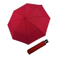 Doppler Fiber Mini Denver - dámský skládací deštník, červená, geometrický / abstraktní