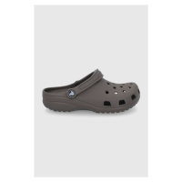 Pantofle Crocs Classic hnědá barva, 207431