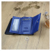 Dámská malá kožená peněženka Ines, modrá