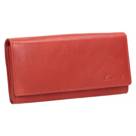 Dámská červená peněženka z kůže
