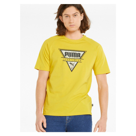 Žluté pánské tričko Puma Summer