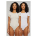 Dámské body Organic Stretch Jersey - 2-Pack bílé+béžové