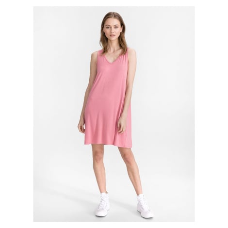 Růžové dámské šaty GAP Rayon swing