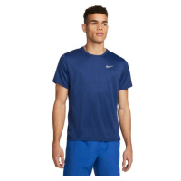 Nike DRI-FIT MILER Pánské tréninkové tričko, tmavě modrá, velikost