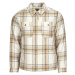 Scotch & Soda Wool-Blend Zip-Thru Check Overshirt Hnědá