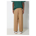 Bavlněné kalhoty Fred Perry Straight Leg Twill Trouser béžová barva, ve střihu chinos, T6530.363