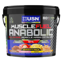 USN Muscle Fuel Anabolic 4000 g - mix čokoláda, jahoda, banán, arašídy s karamelem