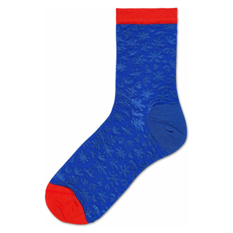Dámské modré ponožky Happy Socks Lotta // kolekce Hysteria
