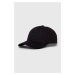 Bavlněná baseballová čepice Calvin Klein černá barva, s aplikací, K50K511296
