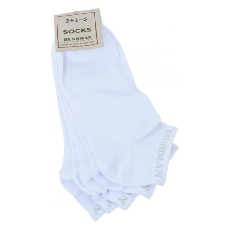 Unisex ponožky BUSHMAN FLAT Set 2,5 bílá