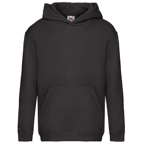 Fruit of the Loom Dětská mikina s kapucí 62-037-0 Black