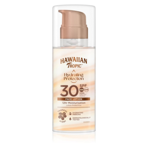 Hawaiian Tropic Hydrating Protection Face Lotion opalovací krém na obličej SPF 30 50 ml
