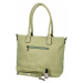 Elegantní prostorná dámská kabelka Lada, zelená
