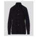 Košile karl lagerfeld embellished poplin shirt černá