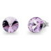 Náušnice fialové Rivoli se Swarovski Elements Sweet Candy Studs K1122SS39V violet 8 mm