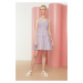 Trendyol Lilac Check Dress