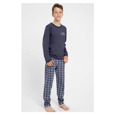 Chlapecké pyžamo Taro Roy - bavlna Tmavě modrá
