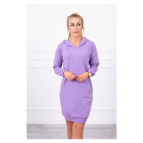 Hooded dress violet Kesi