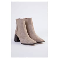 Trendyol Mink Chunky Block Heel Boots