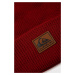 Čepice Quiksilver červená barva, z tenké pleteniny