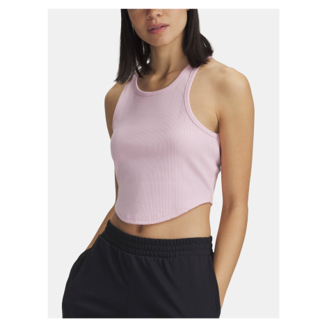 Tílko Under Armour Rival Rib Tank Wmn Pink