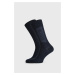 2 PACK tmavě modrých ponožek Logo Block 39-42 Tommy Hilfiger