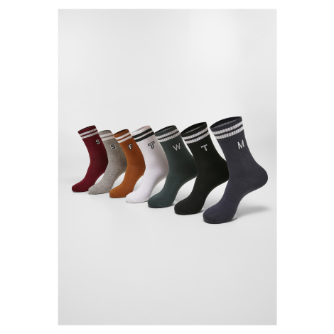 College Letter Socks 7-Pack multicolor Urban Classics