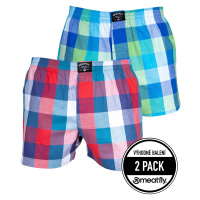 Meatfly pánské boxerky Doug Navy Red / Green | Červená