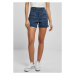 Ladies Vintage Denim Shorts - deepblue washed