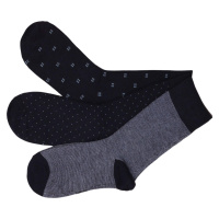 Pánské vysoké ponožky bavlna - 3 páry vícebarevná