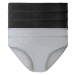 esmara® Dámské kalhotky XXL, 5 kusů (černá/šedá)