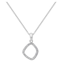 Hot Diamonds Nadčasový stříbrný náhrdelník s briliantem a topazy Behold DP829 (řetízek, přívěsek