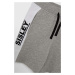 Dětské bavlněné šortky Sisley šedá barva, nastavitelný pas