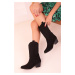 Soho Black Suede Women's Boots 18331