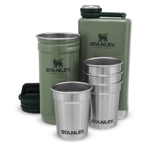 Stanley dárkový set adventure series placatka/butylka 250 ml + panáky 4ks zelená Stanley & Stella