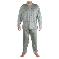 Libor pánské pyžamo s dlouhým rukávem 1-OGD-145 světle šedá
