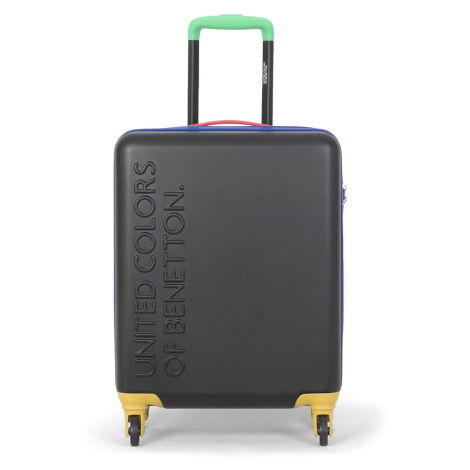Cestovní kufr United Colors of Benetton Block L - černá